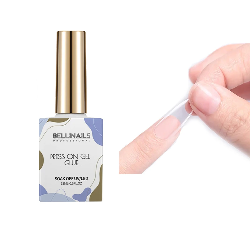 Bellinails custom label Fake soft nails tips press on acrylic nails uv gel nail tip glue gel