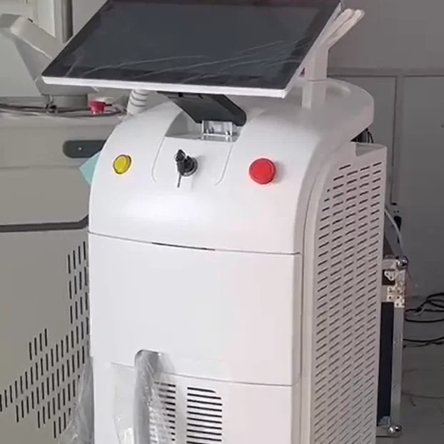 Ice Titanium 1600W Diode Laser Hair Removal Machine Micro Channel Germany Jenoptik Laser Bar Triple Wavelength 755+810+1064 SHR