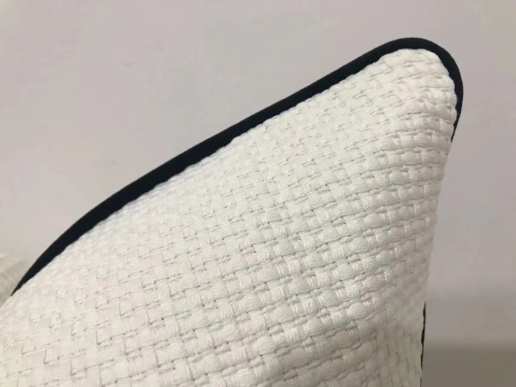 Classic black and white stripe modern geometric pattern digital print square cushion cover  High grade flannelette edge pillow