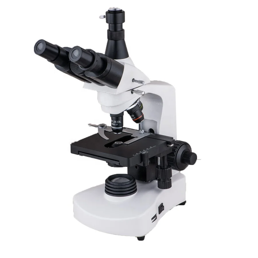 NK-65T WF10X 1600x biological microscope for scientist, Compensation Free Trinocular Head,  biological microscopes medical