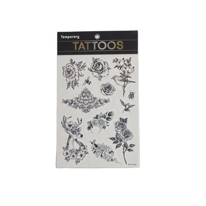 OEM henna tattoo sticker black sticker henna temporary hand tattoos sticker