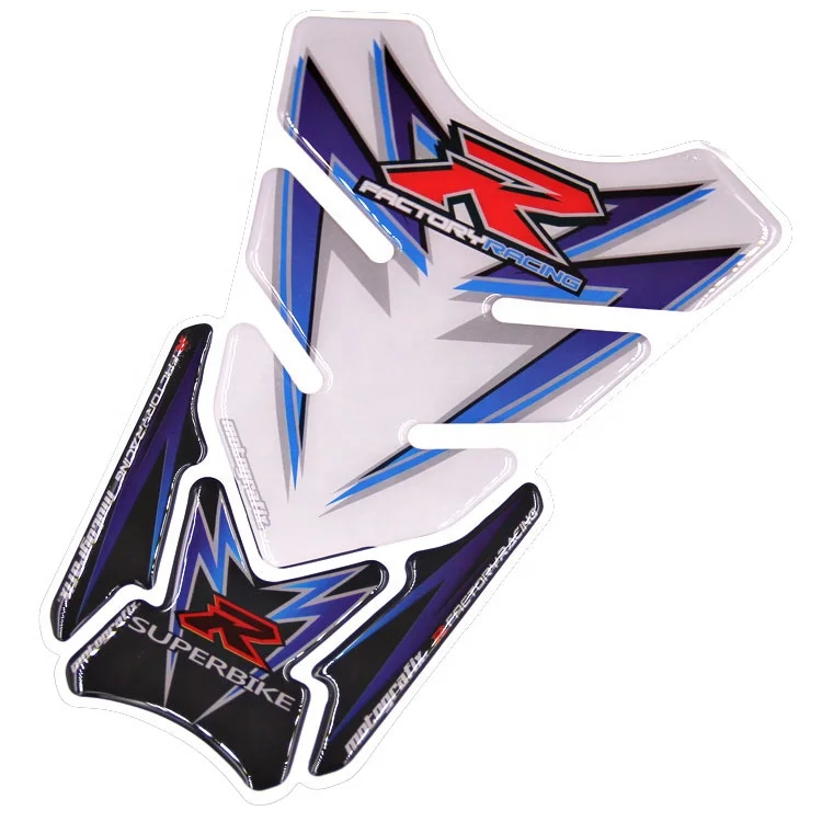 3D rubber adhesive universal superbike motorcycles gas tankpad Fish bone Sticker