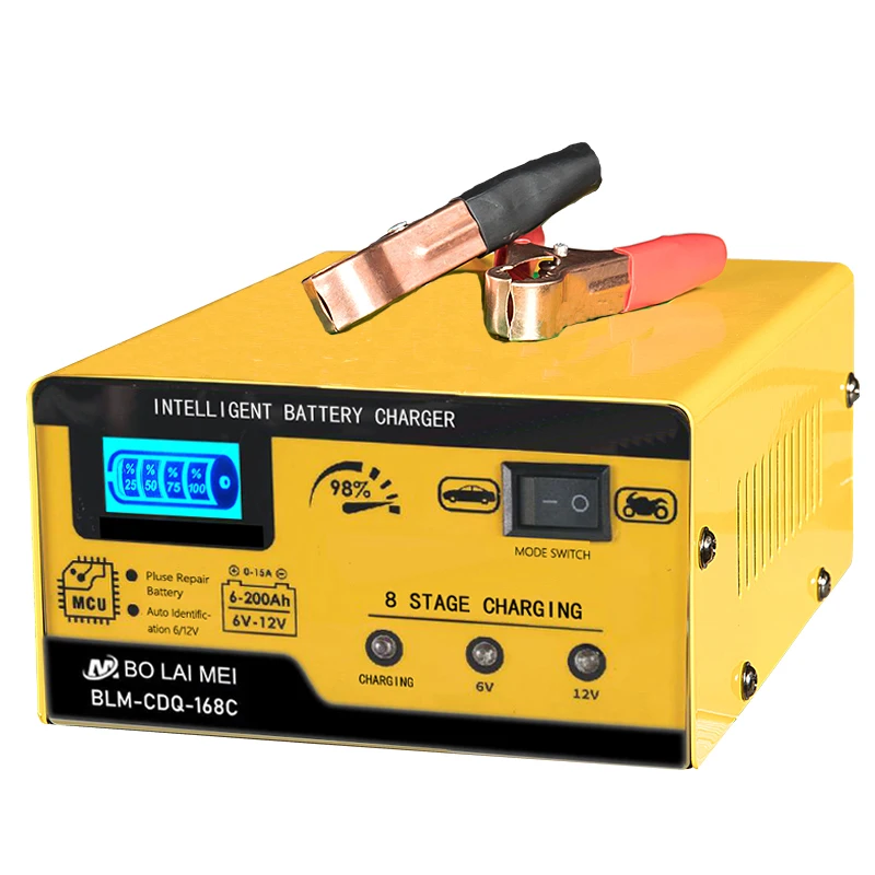 BOLAIMEI Lead Acid Lithium 6V 12V Automotive Vehicle Auto Motorcycles Lithium Car Battery Charger