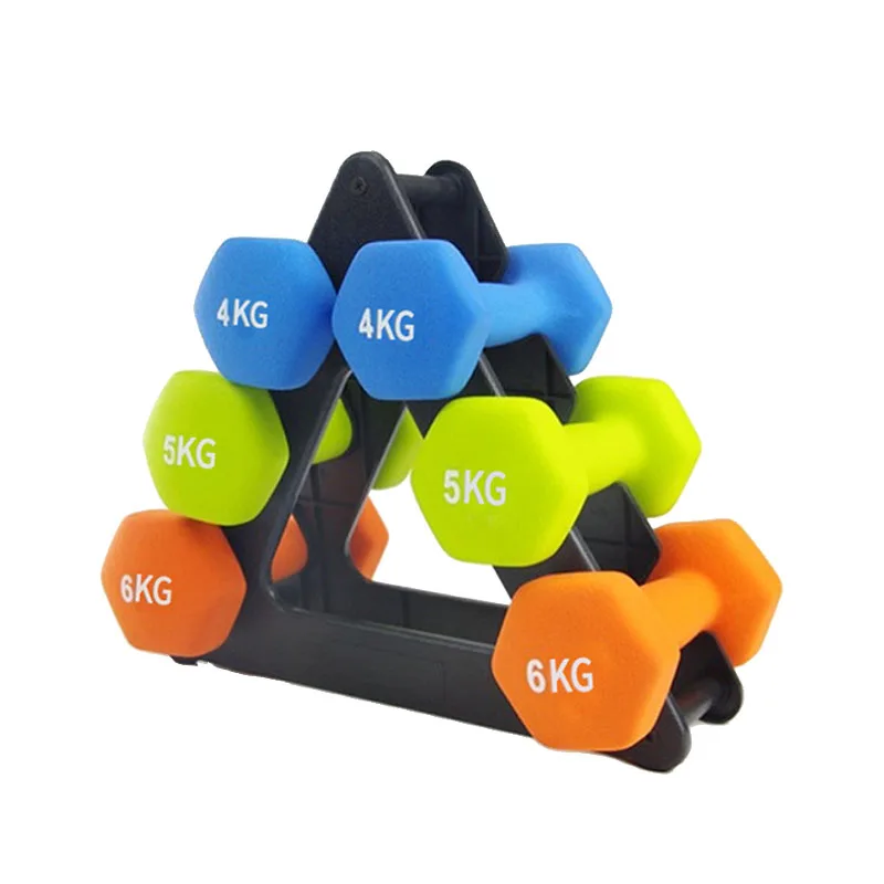 Cheap Hot sale Colorful Vinyl Coated Woman Dumbbell Set
