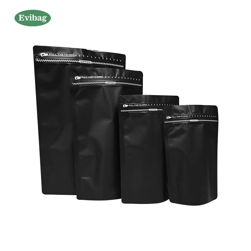 Wholesale Matt Laminated Aluminum Foil Food Grade Packaging Stand Up Pouch With Zip Lock Mylar Bag