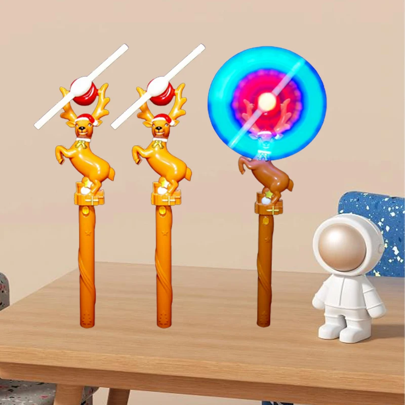 Led Light Rotating Windmill Colorful Lights 360 Degrees Rotating Light Christmas  Santa Flashing LED Musical  Spinning Windmill