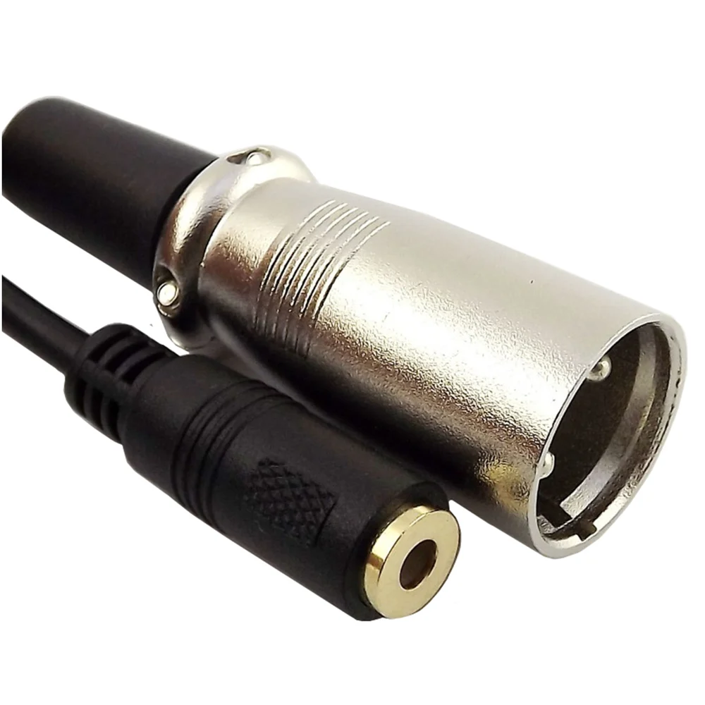 
ERE 3.5mm Female Mini Jack Stereo to XLR Male Microphone Cable, 1/8