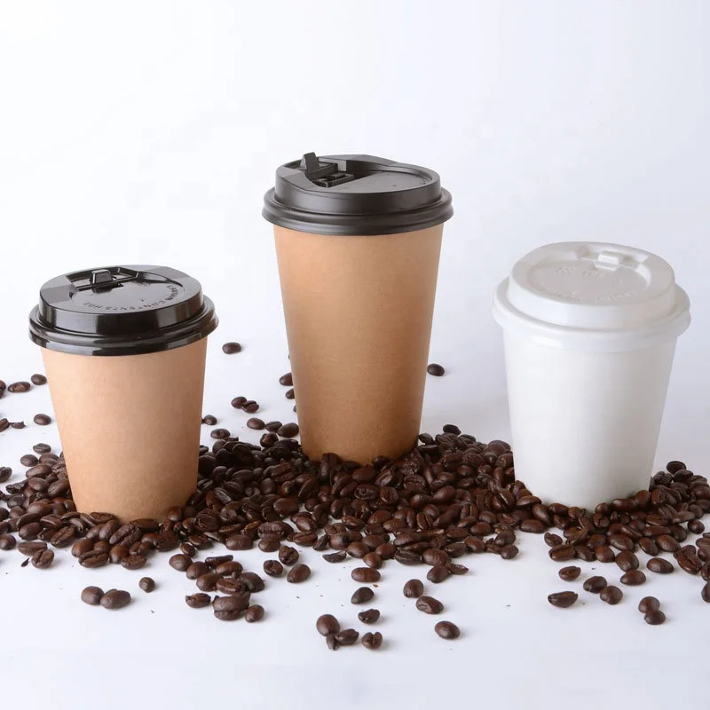 Disposable clean brown paper price china coffee cups 8OZ 9OZ 14OZ 16OZ 500ml paper tea cups