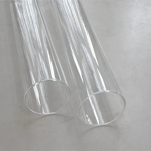 Custom Design 3,3 high tube borosilicate glass transparent tube