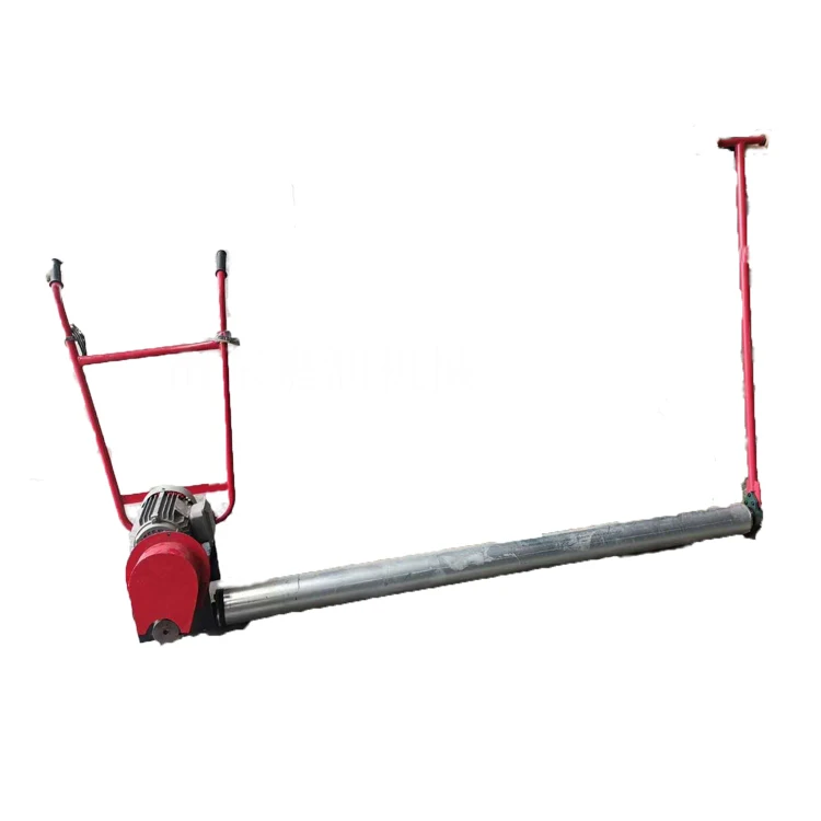 Electric road paver Slope concrete single-shaft paver Cement pavement vibration roller