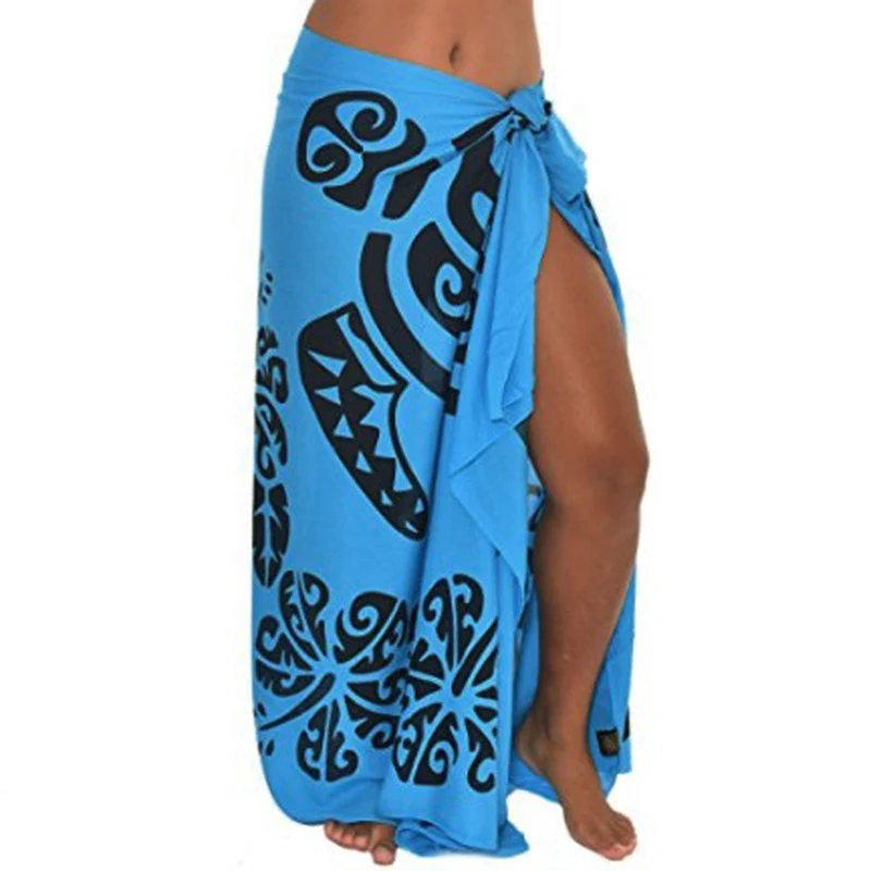 Punpun саронг в гавайском стиле, хлопковые носки вуаль платье-накидка парео накидка для пляжа