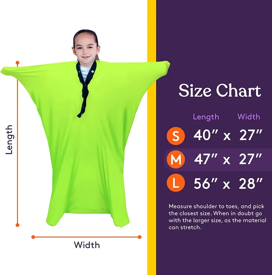 Autism Body Sock Toy Calming Therapy Blanket Body Pod ADD Sensory Toys Sensory Disorders ADHD Stress Relief Tactile Items