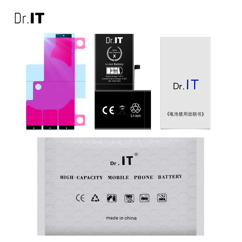
Best Selling CE FCC MSDS 2915mAh Battery Replacement For iPhone 6P 6Plus Battery 