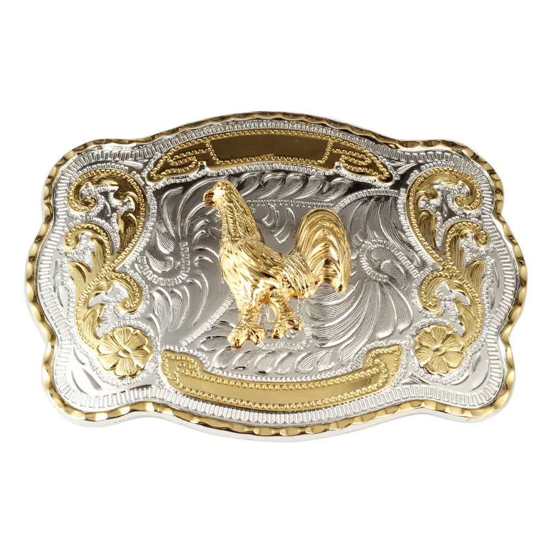 New arrival Metal Custom round Horse model Western Style Cowboy ride horse logo Rodeo GoldBelt Buckles