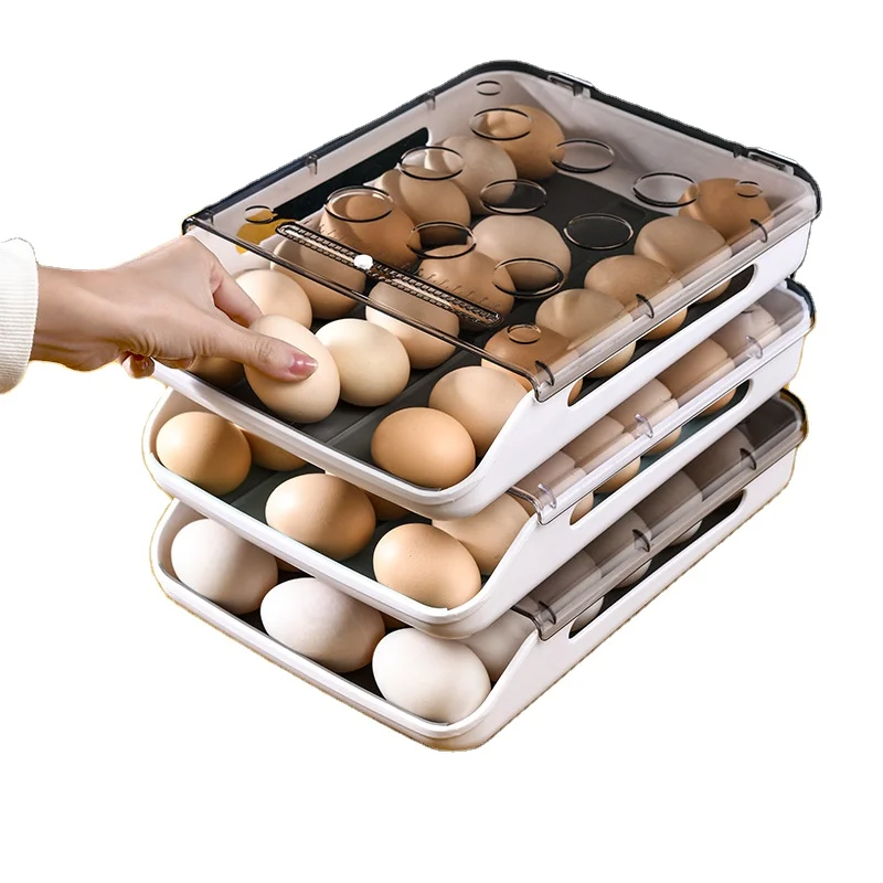 Hot sale quail egg storage box plastic factory price egg storage box stackable egg storage box kitchen