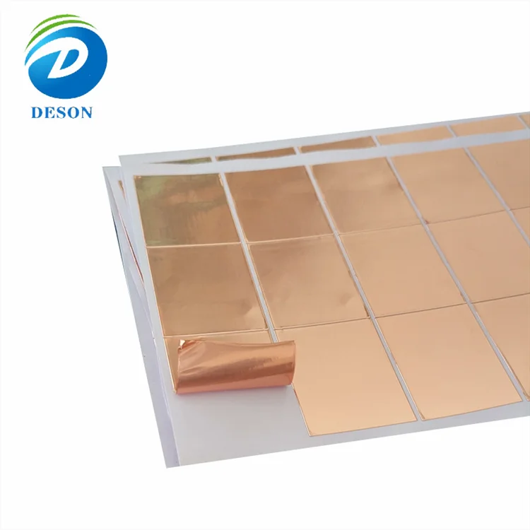 Deson Custom Single Sided Adhesive copper foil emi shielding for power transformer winding pcb adhesive copper foil gasket pads