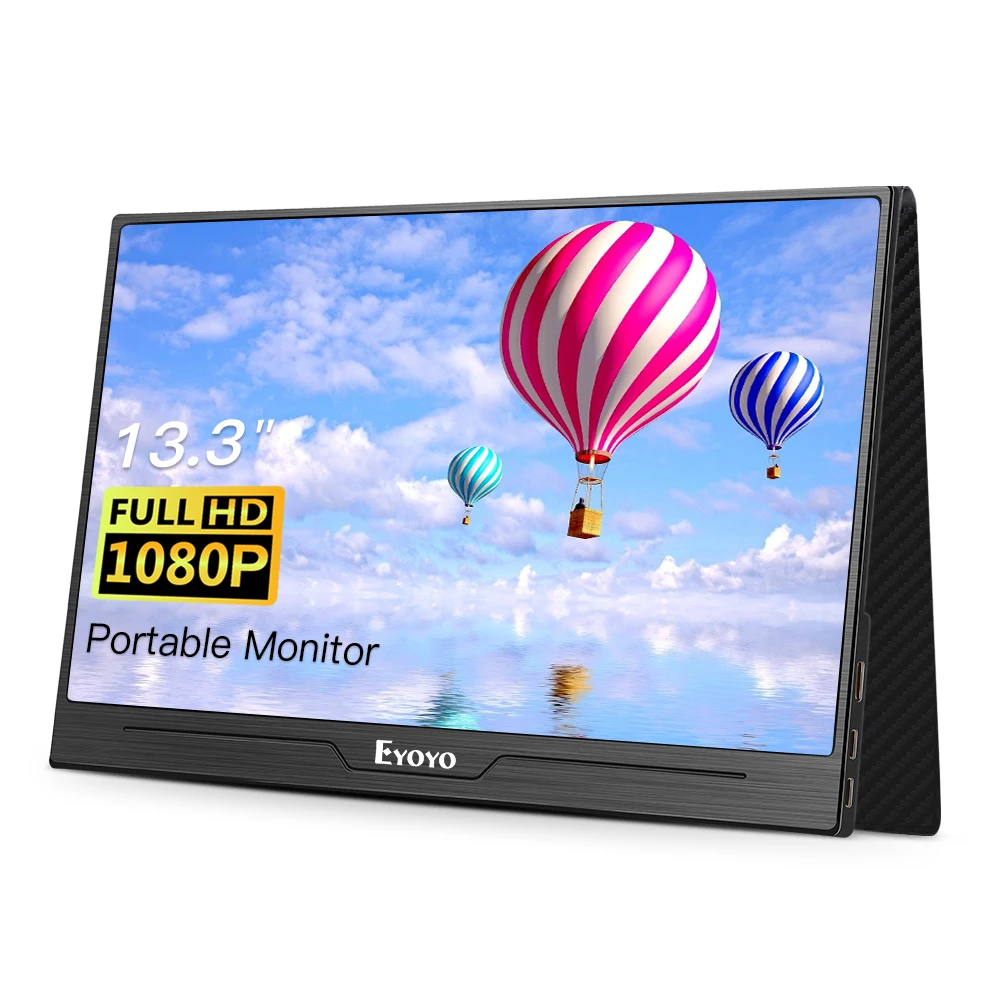 Портативный монитор 13,3 IPS 1920*1080 Для Xbox One Xbox 360 PS3 PS4 WiiU Switch Raspberry Pi. Бренд EYOYO или OEM