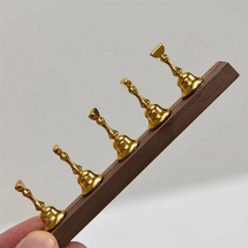 Gold Sliver Nail Art Showing Shelf Nail Practice Base False Nail Tip Display Holder Manicure Stand