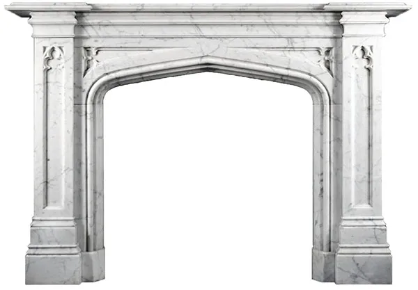 White Marble Fireplace Natural Indoor Decorative Hand Carved Marble Fireplace