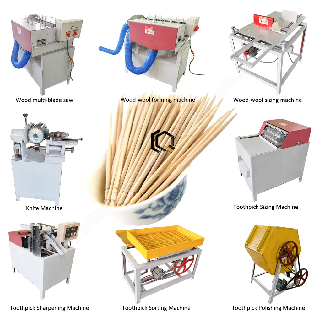 Bamboo floor processing machine toothpick bottle making machine wood cutting saw machine handheld