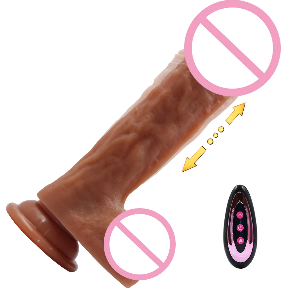 High Quality Liquid Silicone Heating Vibration Insertable Clitoral Stimulation Reuse Remote Control Women Dildos