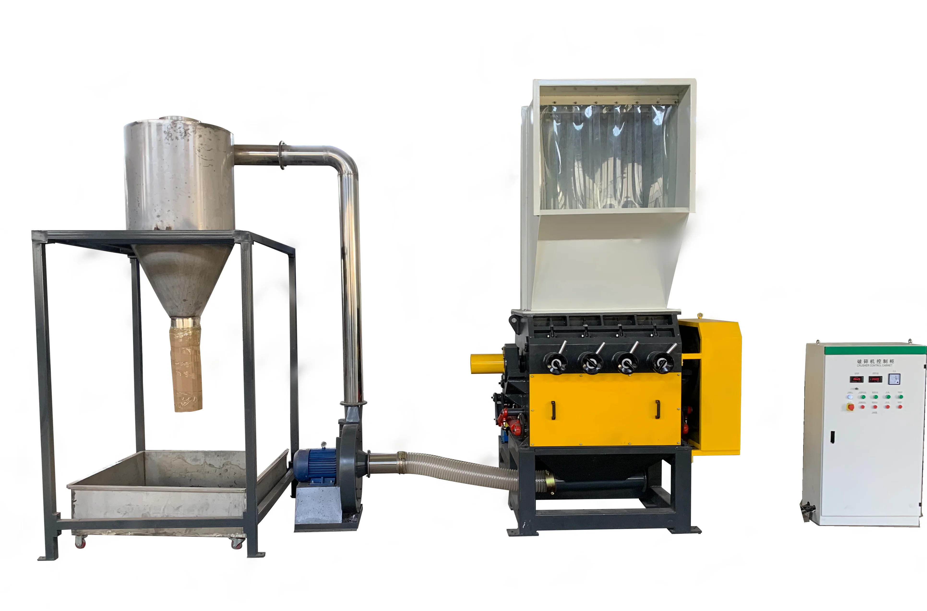 New Pet Bottle Recycled waste plastic lump cutter shredder Machine Plastic Recycling Crusher Price