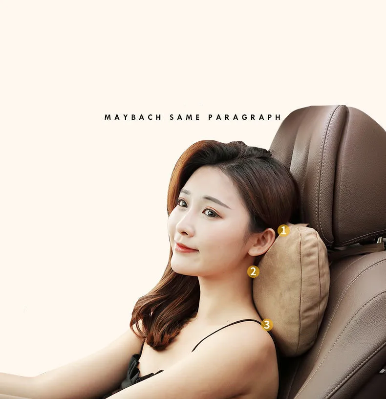 S Class Car Headrest Neck Pillows Seat Cushion   Plush Neck Pillow Headrest Pillow For Car Sea