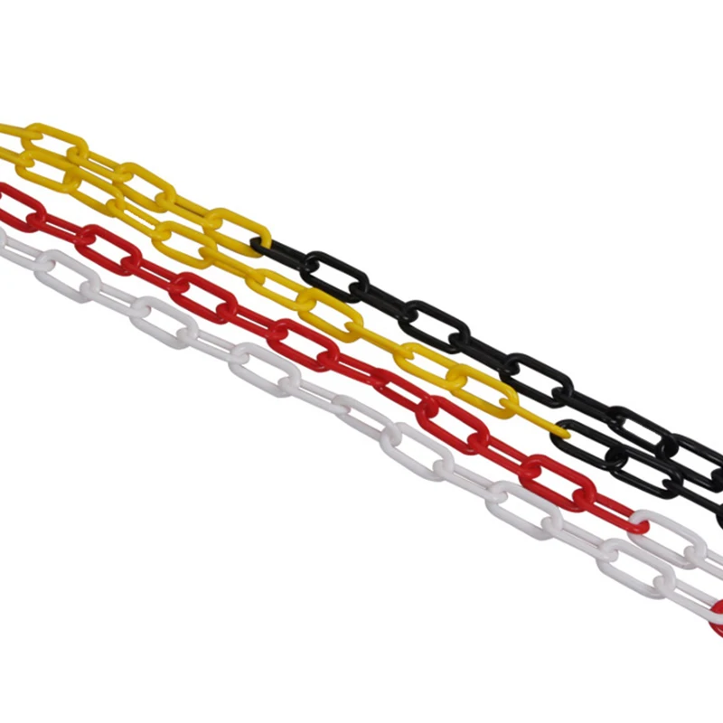 Highway Traffic Worksite Safety Barrier Warning PE Material Traffic Warning 6MM Plastic Barrier Chain