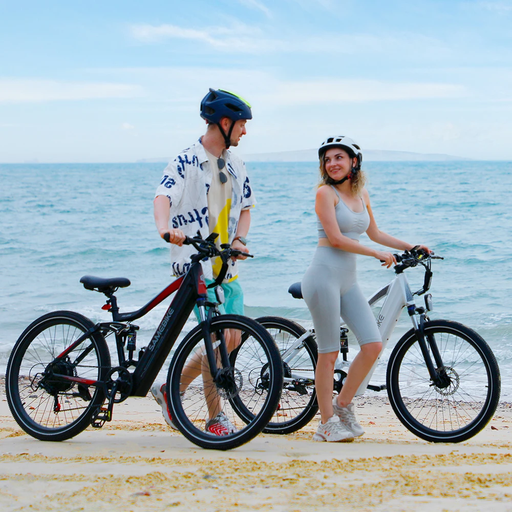 SAMEBIKE China Factory OEM Integrated 48V Lithium Battery Electric Mountain Bike with Rear Hub Motor