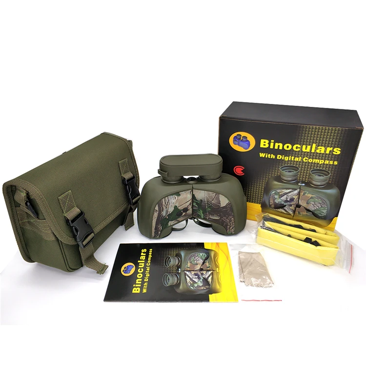 Distance Measuring 7x50 Bak4 Rangefinder Compass Waterproof Binoculars