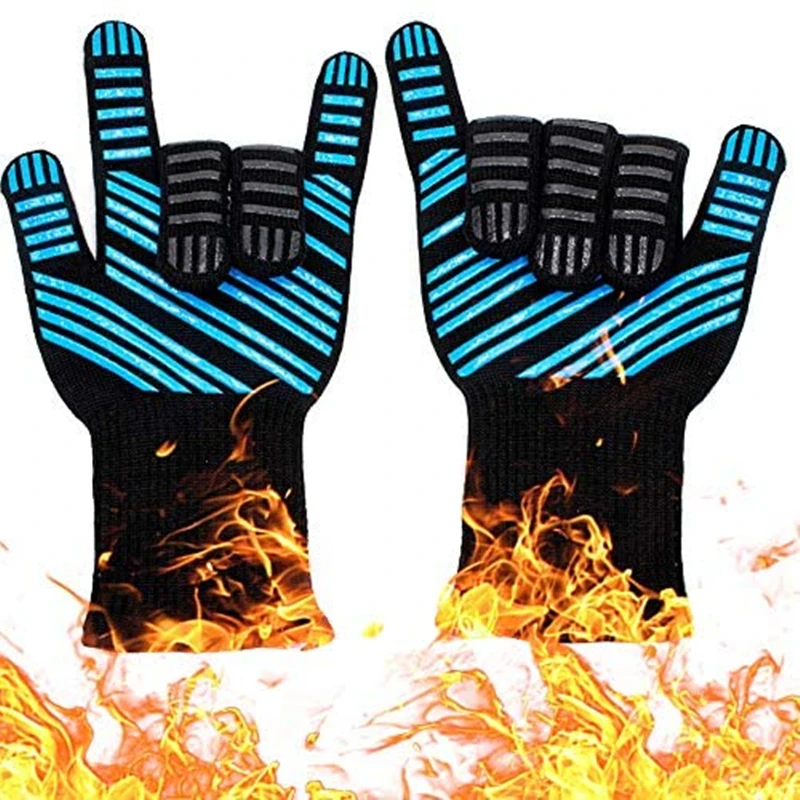 High quality outdoor barbecue gloves top cooking gloves