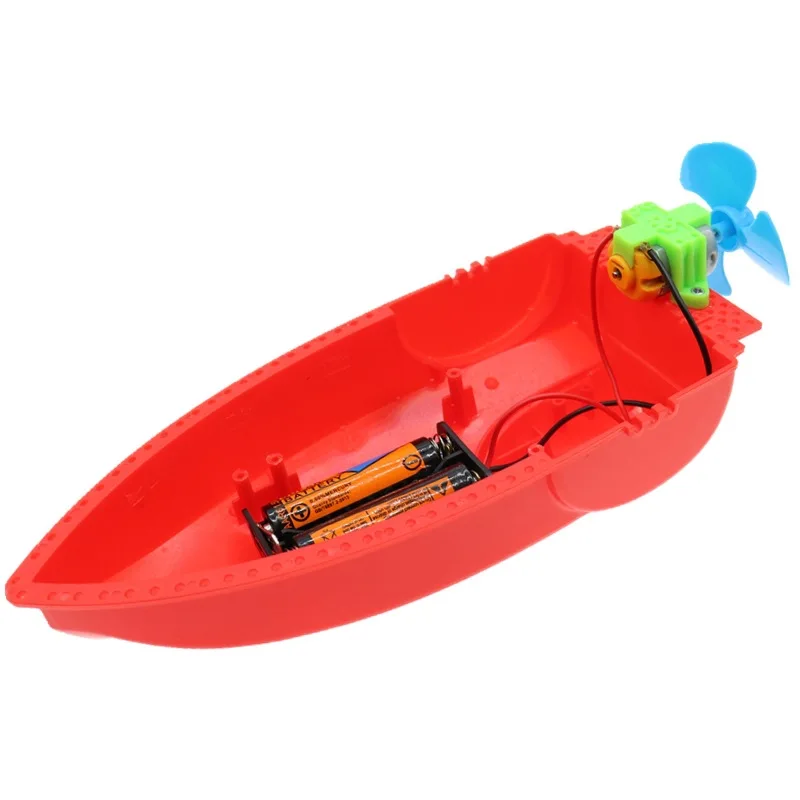DIY Wind Boat a Speedboat Assembled air Powered Boat Model Electric Science Teaching Ship
