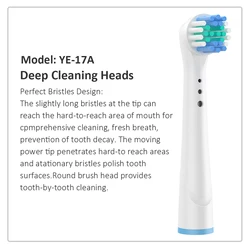 16 Packs Toothbrush Head Compatible with B raun Oral Electric Toothbrush Replacement Brush Heads for Pro 1000 2000 500 300 Smart