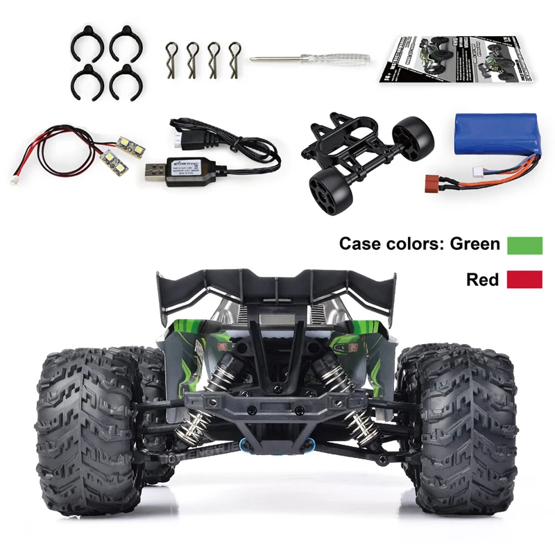 2022 Новый RC масштаб 1 16 большой RC автомобилей 50 км/ч высокая скорость RC Машинки Игрушки для мальчиков, одежда с машинкой для 2,4G 4WD внедорожных дистанционное управление RC Monster багажник