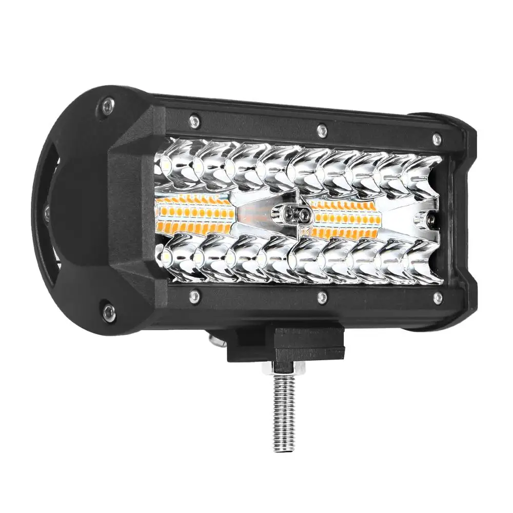 6.5inch Cube LED Work Light Bar 120W dual color strobe  LED Work Lamp For Off-road 4X4 4WD Car SUV ATV Motorcycle