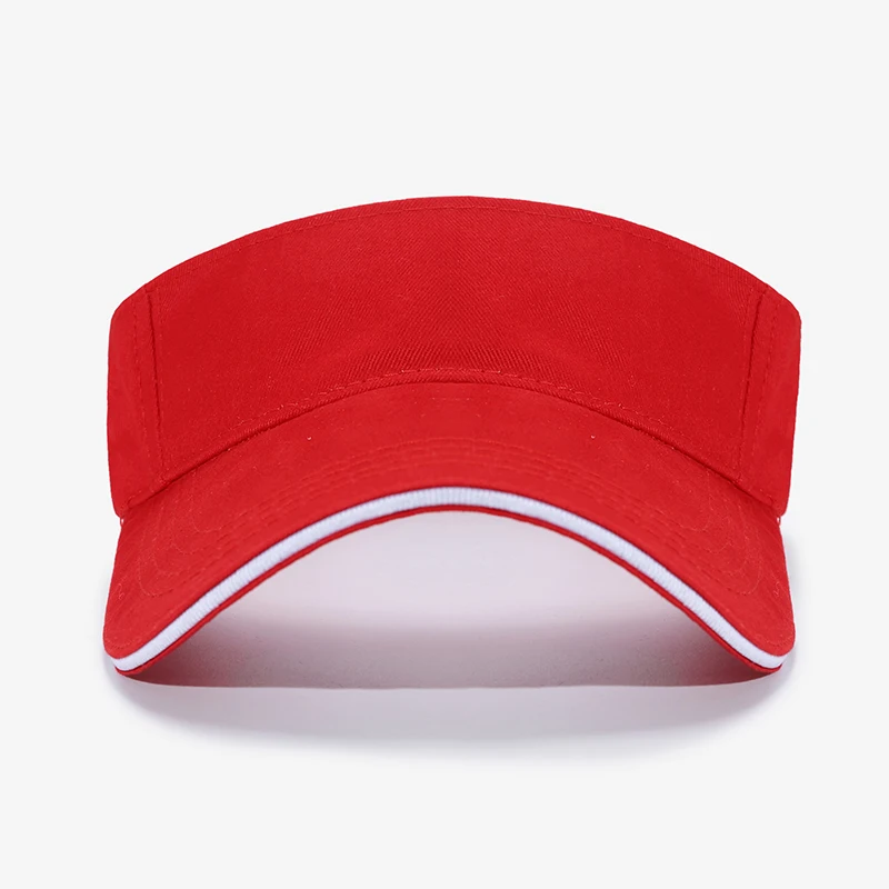 OEM Custom Embroidery Logo Gorras Sun Visor Running Cap Golf Visor Baseball Hat Outdoor Sport Hat