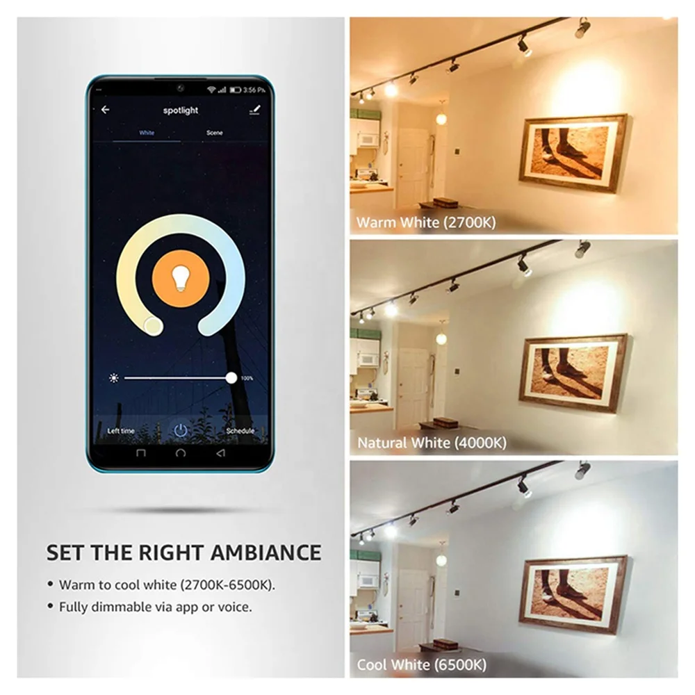 2024 Best 5W RGBCW Tuya Smart WiFi Bulb Support APP Group Control For Home Smart PST-WFGU10