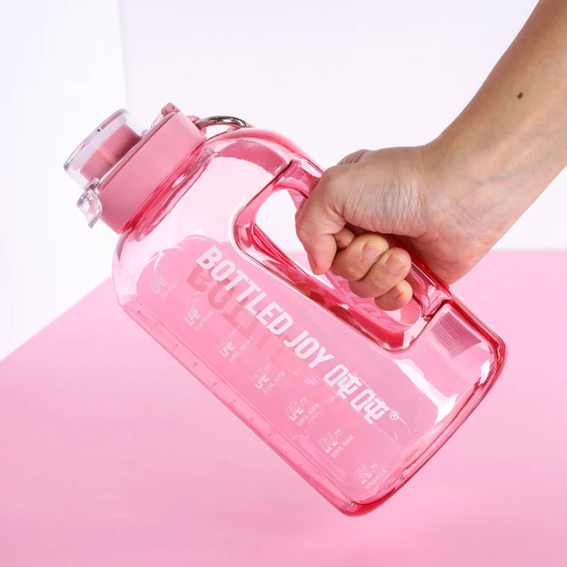 Factory Custom Fitness Time Maker Motivational BPA Free Sport Water Bottle for Camping Hiking Gym Yoga