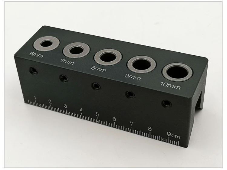 90 Degree Straight Angle Drill Guide Pocket Hole Jig Kit Aluminum Alloy Hole Locator Doweling Jig Woodworking Tools