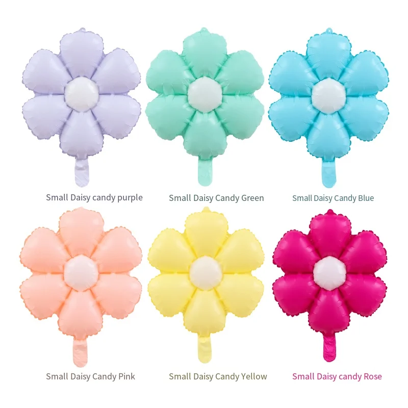 High Quality Small Inch Kid Birthday Party Decoration Balloon Multi Colors Foil Helium Flower Shaped Balloon Wholesale