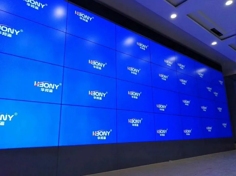 cheap price 4k seamless bezel floorstanding touch screen cctv monitor video wall solution industrial lcd screen