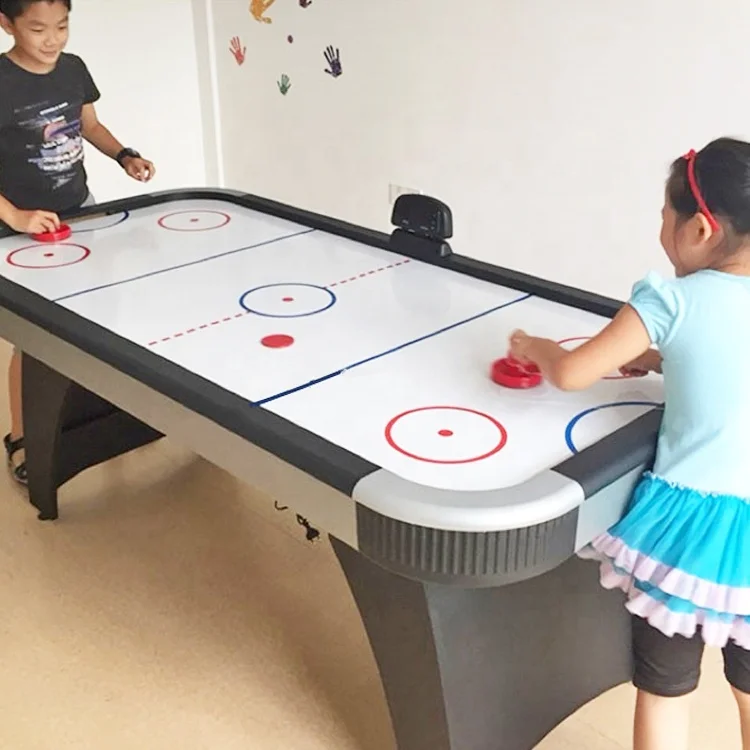 Popular indoor game accessories air hockey pucks and pusher set OEM print logo hockey table parts after sale for friend players