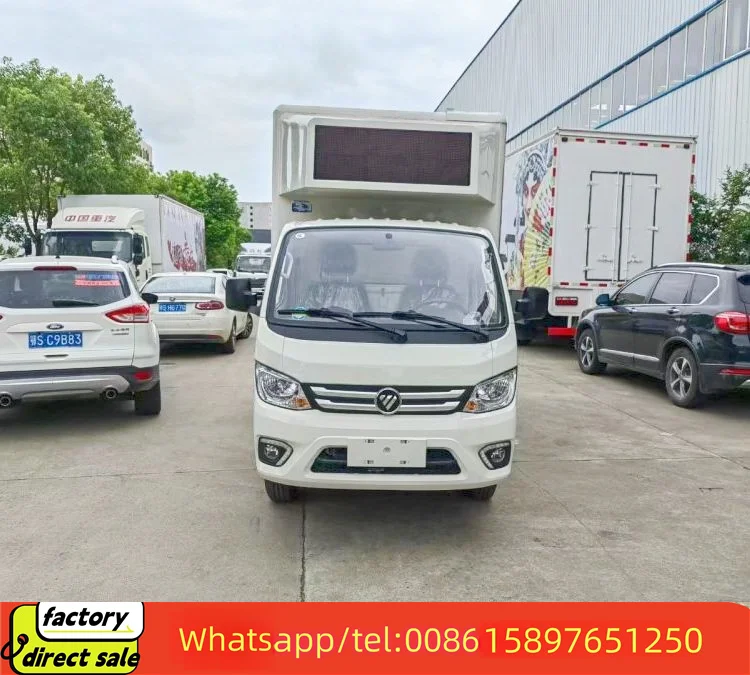 Isuzu HOWO Foton 4*2 P3 screens led mobile truck advertising for sale full color truck van vehicle