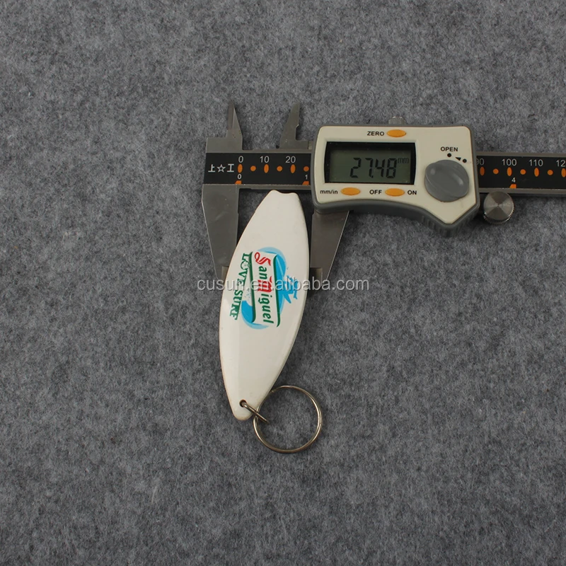 Top quality wholesale cheap Plastic Acrylic surfboard keychain