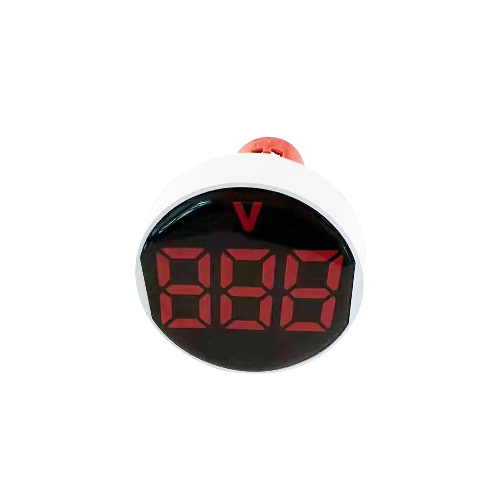 Китайский производитель автомобильный вольтметр 50 мм Круглый Мотоцикл лодка светодиодный цифровой дисплей 12-220 В водонепроницаемый