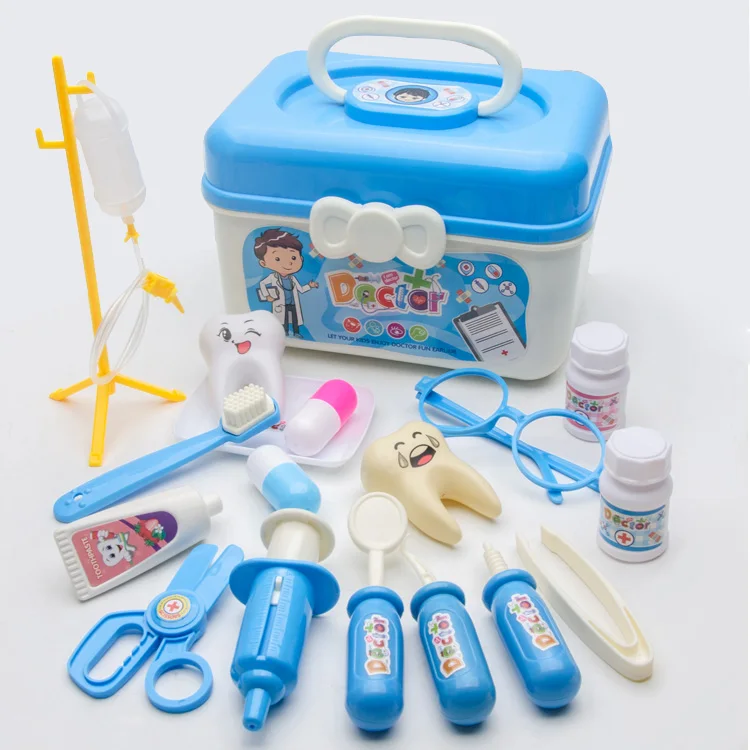 Самый популярный набор «сделай сам» для ролевых стоматологических игрушек, набор докторских игрушек для детей, набор инструментов для хранения унисекс 18 шт./компл.