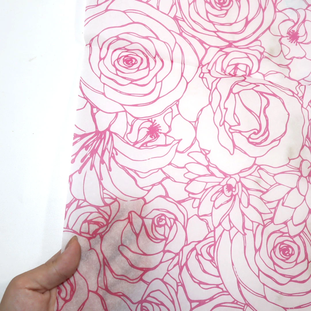 Custom Foil Stamping Tissue Paper Wrapping Paper For Clothing Packaging