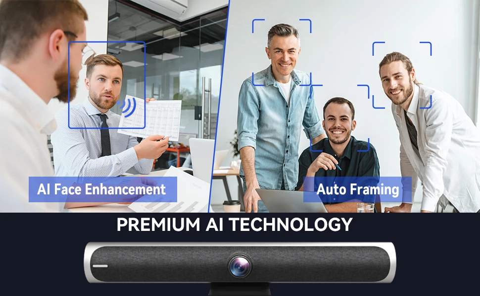 4k all-in-one video conference camera with mic 4k terminal auto framing ndi live streaming equipment