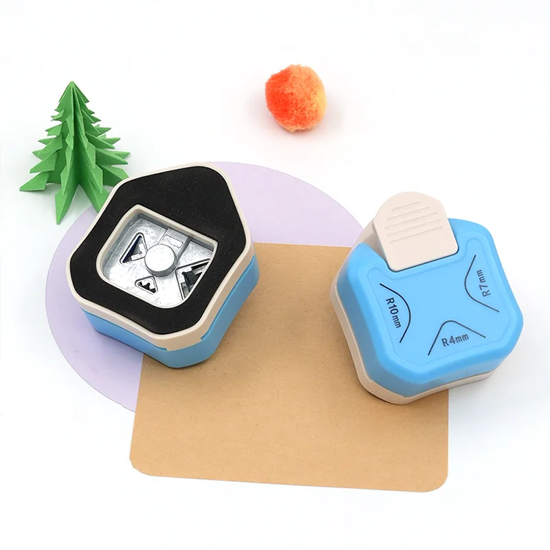 Factory customized 3 in 1 round hole paper punch corner puncher craft punch round corner cutter