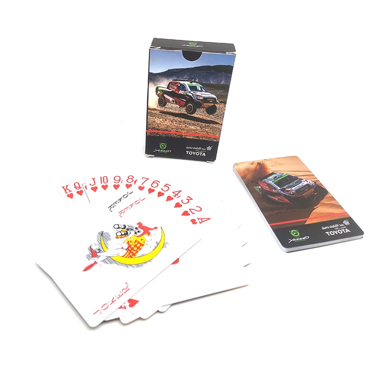 Low Price Sublimation Custom Laminated Black Core Paper Playing Card With Tin Box